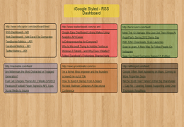 RSS Dashboard, iGoogle style dashboard